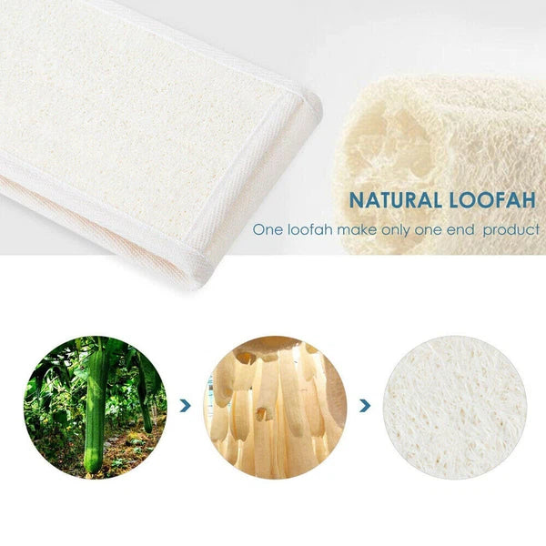 Exfoliating Loofah Loofa Back Strap  Bath Shower Body Sponge Scrubber Brush'