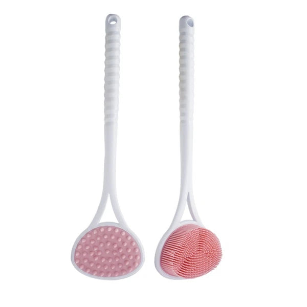 Comfortable Bath Soft Back Brush Double-sided Skin Massager  Lazy