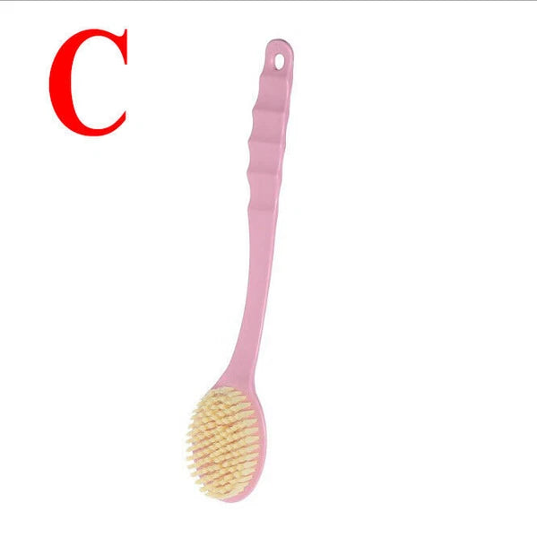 Bath Brush Loofah Soft Mesh Sponge Back Scrubber Long Handle Body Wash Shower
