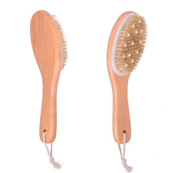 Body Brush Bath Scrubber Back for Shower Exfoliating Rough with Handles