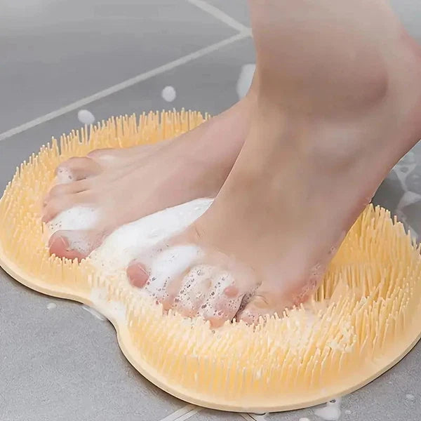 Foot Back Scrubber Exfoliating Silicone Massager Pad Cleaning Mat Bath Shower