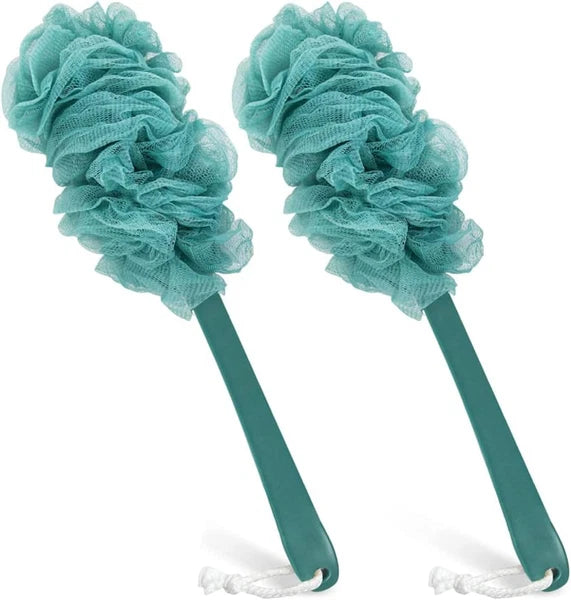 Back Scrubber for Shower, Loofah on a Stick as Shower Brush Exfoliating Bo