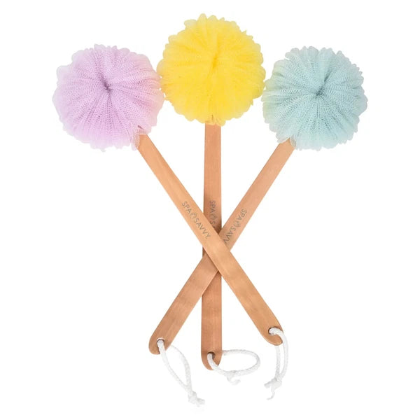 18'' Long Handle Bath Brush Loofah Shower Sponge Long Handle Back Scrubber