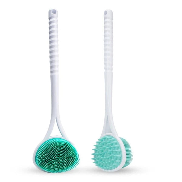 Comfortable Bath Soft Back Brush Double-sided Skin Massager  Lazy