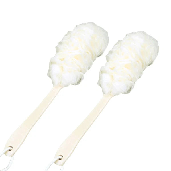 2 Pcs Rub The Back Bath Flowers Body Brush Exfoliator Scrubber Brushes