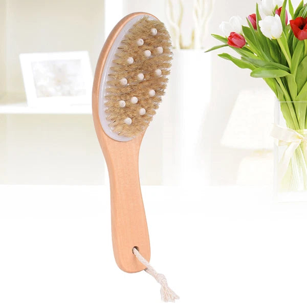 Body Brush Bath Scrubber Back for Shower Exfoliating Rough with Handles