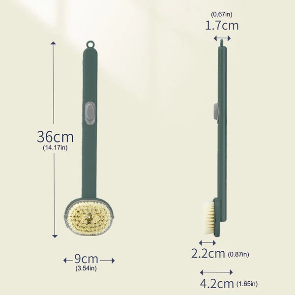 Body Back Bath Brush For Shower With Long Handle Back Washer Scrubber Suitable